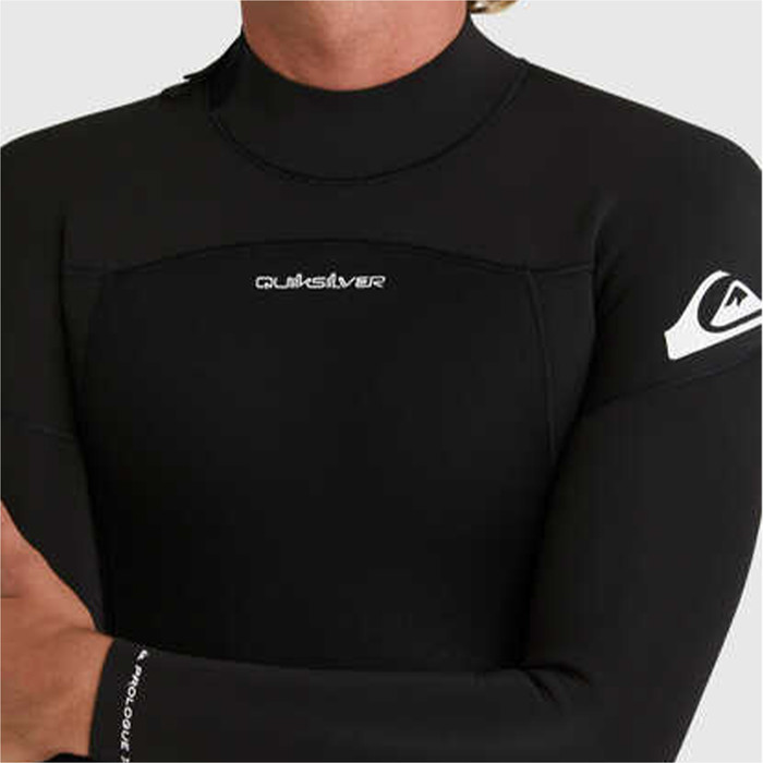 2024 Quiksilver Mnner Prologue 4/3mm Gbs Rckenreiverschluss Neoprenanzug EQYW103221 - Black